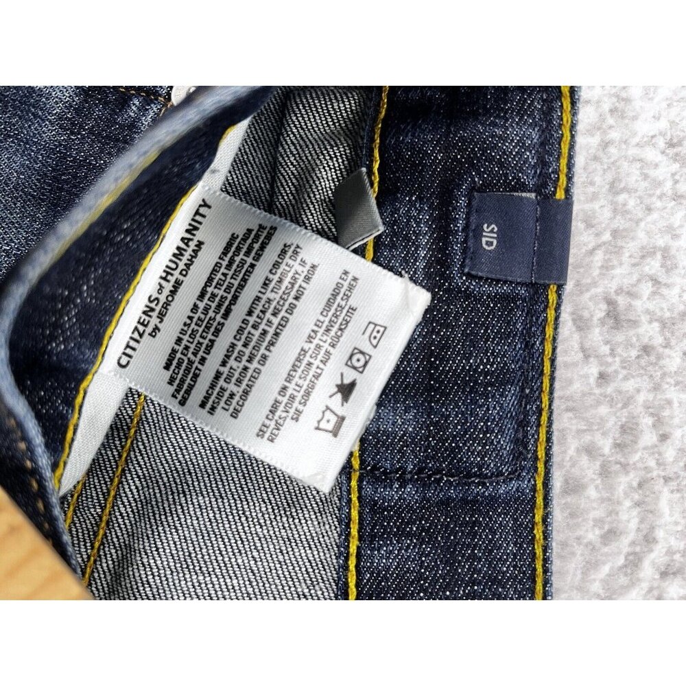 Citizens of Humanity Sid Jeans Mens 32x32 Dark Wash Straight Leg Stretch Denim - Picture 11 of 16